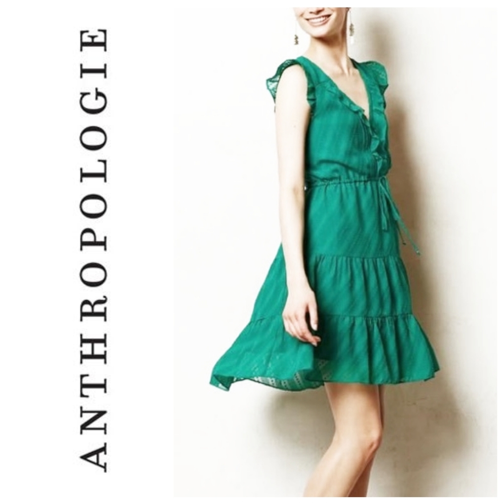 Anthropologie HD in Paris Ruffle Dot Signe Dress
